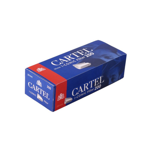 Гільзи для сигарет з турбо фільтром CARTEL i-CONIC Filter 200 шт  20 мм