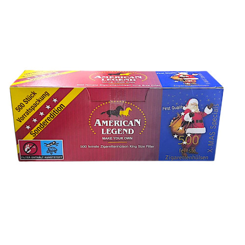 Гільзи для набивання цигарок American Legend  500 шт
