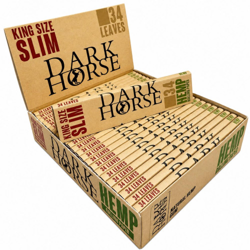 Папір для самокруток DARK HORSE KS HEMP 34 шт 108 мм