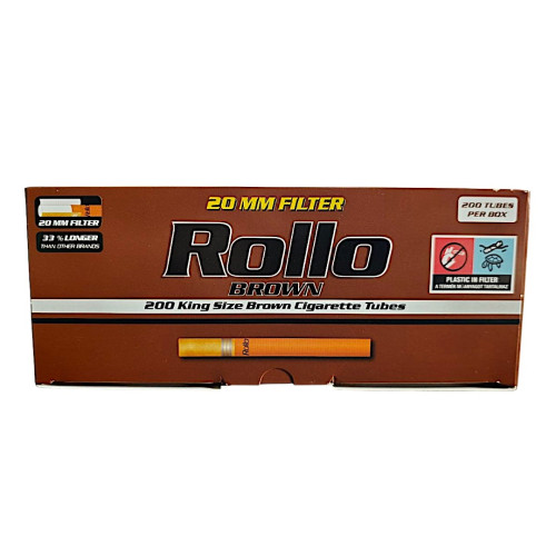 Гільзи для цигарок Rollo Brown King Size 200шт 8х20мм  