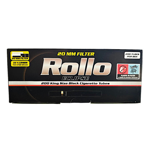 Гільзи для цигарок Rollo Eclipse Black King Size 200шт 8х20мм  