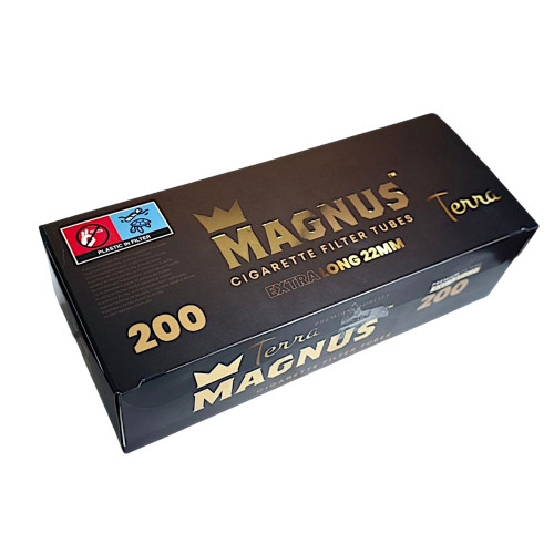 Гільзи для набивання сигарет Magnus Extra Long Brown 200 шт (22мм)