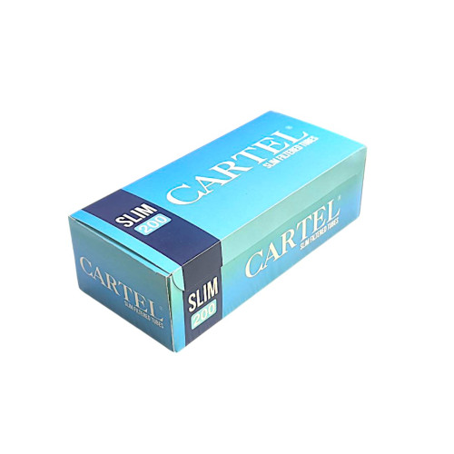 Сигаретні гільзи Cartel Slim White (білі) - 6,5 мм 200 шт