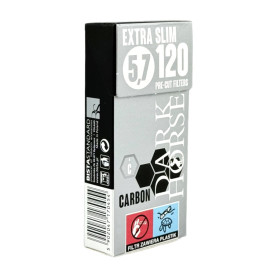 Фільтри для самокруток DARK HORSE PRECUT CARBON EXTRA SLIM 5,7х14 мм 120 шт