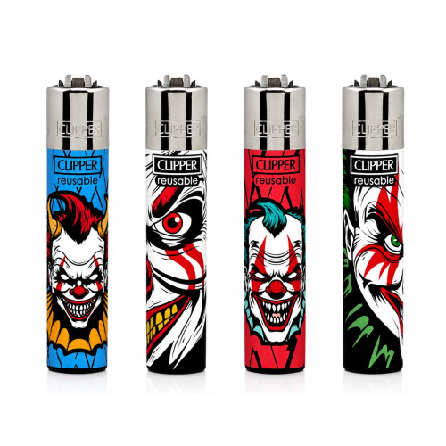 Газовая зажигалка Clipper Horror Clowns