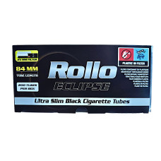 Гильзы для сигарет Rollo Eclipse Ultra Slim Black 200 шт 6,5×25 мм