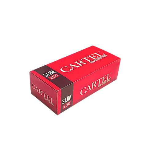 Сигаретні гільзи Cartel Slim Red - 6,5 мм 200 шт