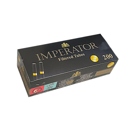 Гільзи для набивання сигарет Imperator Black Gold  200 шт 25 мм 