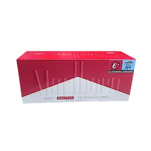 Гільзи для сигарет "Marlboro" (червоні)  Extra Long 250 шт (24мм)