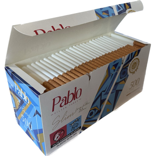 Сигаретні гільзи Pablo Slim 500 шт  20 мм