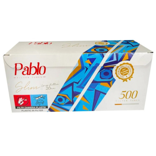 Сигаретні гільзи Pablo Slim 500 шт  20 мм