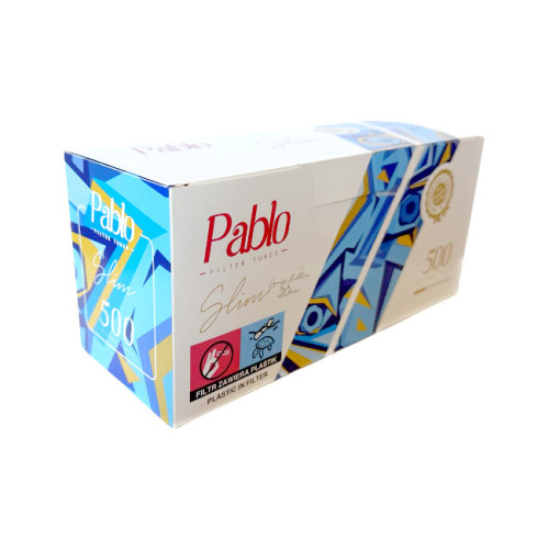 Сигаретні гільзи Pablo Slim 500 шт  20 мм