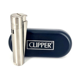 Запальничка Clipper Metal Jet Silver Matt