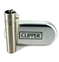 Зажигалка Clipper Metal Silver Matt
