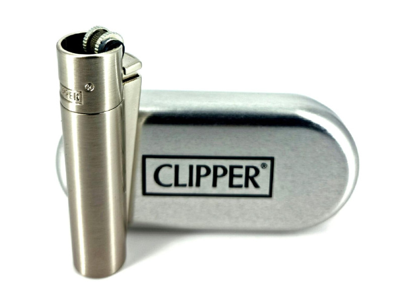 Зажигалка Clipper Metal Silver Matt