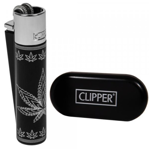 Запальничка Clipper Metal Cannabis Leaf