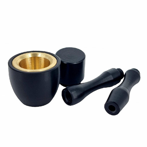 Трубка ковпак для куріння з латуні 2в1 Black
