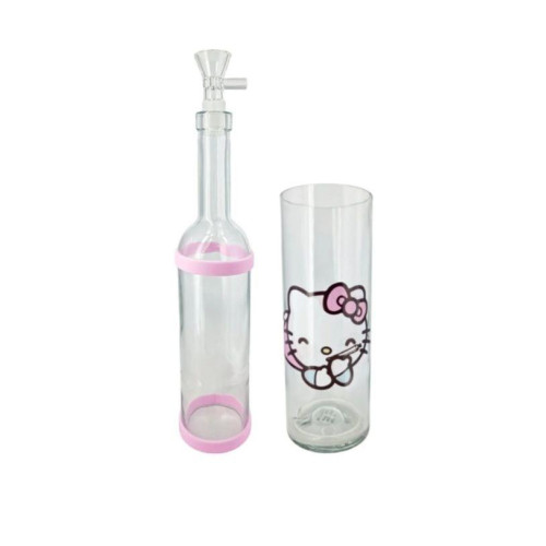 Стеклянный водный - Kitty (33см) + гирлянда