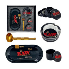 Набор аксессуаров с металлической трубкой из 5 предметов RAW Gold