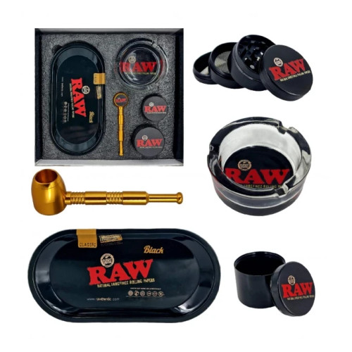 Набір аксесуарів із металевою трубкою з 5 предметів RAW Gold