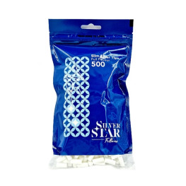 Фільтри для самокруток SILVER STAR SLIM 6х15 мм (500 шт)