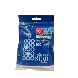 Фільтри для самокруток SILVER STAR SLIM LONG 6х22 мм ( 100 шт)