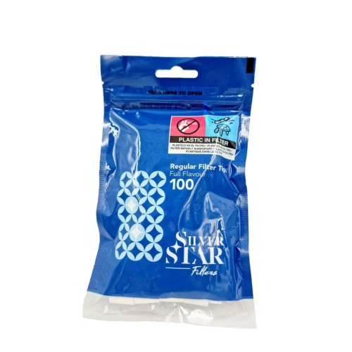 Фільтри для самокруток SILVER STAR REGULAR 8х15 мм ( 100 шт)