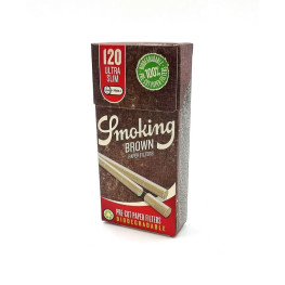 Фільтри для самокруток SMOKING BROWN PRE-CUT ULTRA SLIM 5,7х14 мм  120 шт