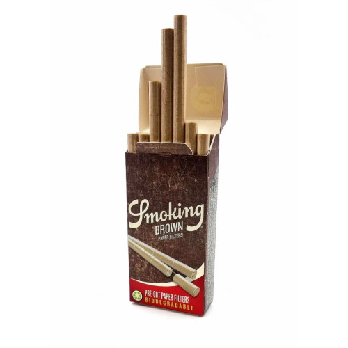 Фильтры для самокруток SMOKING BROWN PRE-CUT ULTRA SLIM 5,7х14 мм 120 шт