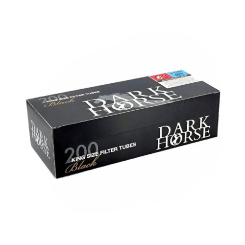 Гільзи для набивання сигарет Dark Horse Black 200шт