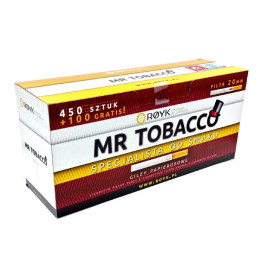 Сигаретні гільзи з фільтром для набивання тютюном MR TOBACCO 550 шт