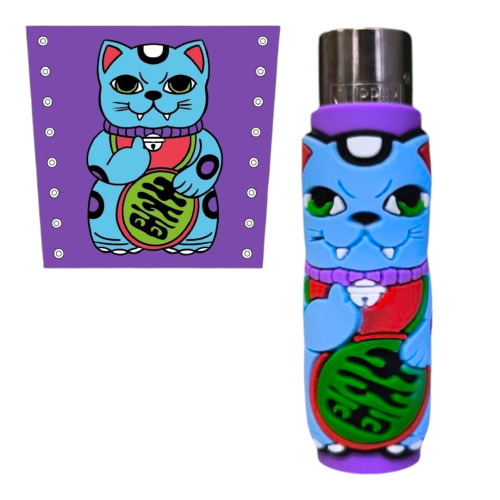 Запальничка Clipper Cat Violet у силіконовому чохлі