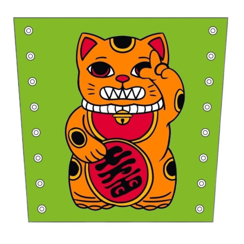 Запальничка Clipper Cat Green у силіконовому чохлі