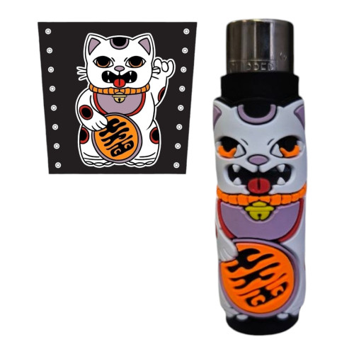 Запальничка Clipper Cat Black у силіконовому чохлі