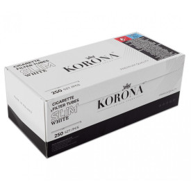 Гильзы для сигарет KORONA SLIM WHITE (250шт)