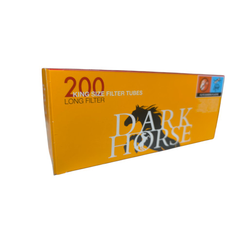Гільзи для набивання сигарет  Dark Horse Long Filter 20 мм  200 шт 