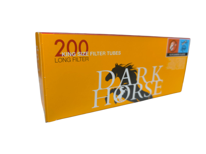Гільзи для набивання сигарет  Dark Horse Long Filter 20 мм  200 шт 