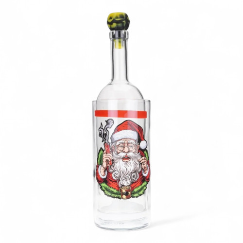 Водний зі скла Merry Christmas Weed Santa