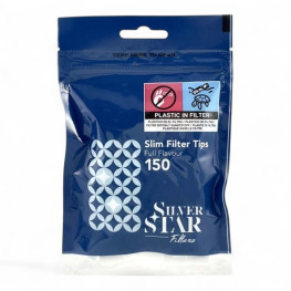 Фільтри для самокруток SILVER STAR SLIM 6х15 мм (150 шт)