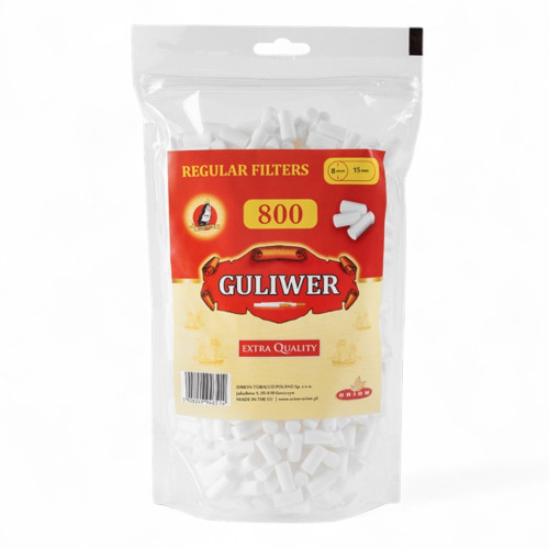 Фільтри для самокруток GULIWER REGULAR 8X15 мм (800 шт)