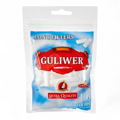 Фільтри для самокруток GULIWER REGULAR LONG 8X20 мм (100 шт)