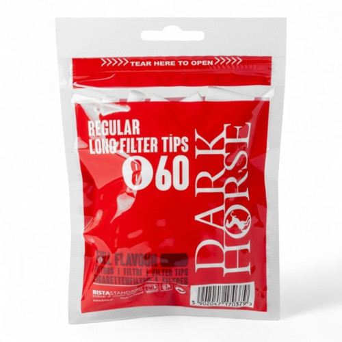 Фільтри для самокруток DARK HORSE REGULAR LONG 8х22 мм (60 шт)