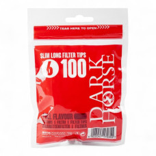 Фильтры для самокруток DARK HORSE SLIM X-LONG 6х22 мм (100 шт)