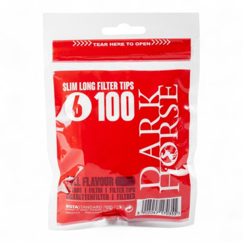 Фільтри для самокруток DARK HORSE SLIM X-LONG 6х22 мм (100 шт)