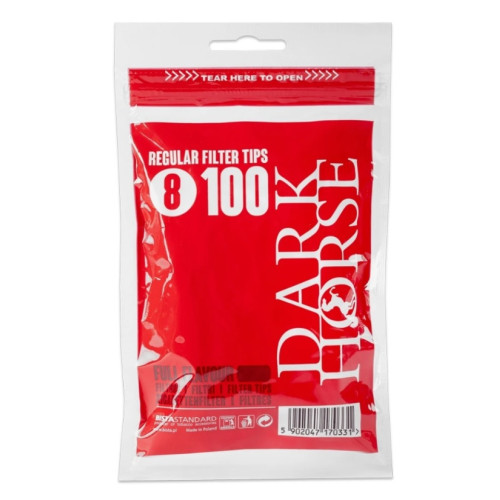 Фільтри для самокруток DARK HORSE REGULAR 8х15 мм (100 шт)