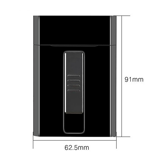 Металевий портсигар з USB-запальничкою