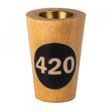 Ковпак дерев'яний із латунною вставкою 420 Чорний