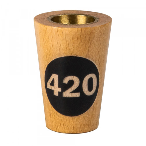 Деревянный колпак с латунной вставкой 420 Черный