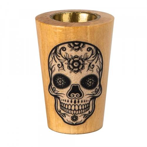 Дерев'яний ковпак для трави "Scull"