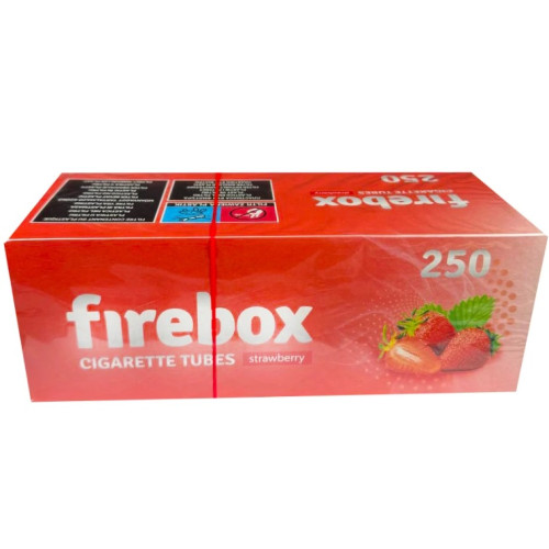 Гільзи для сигарет Firebox Strawberry 250 шт Полуниця